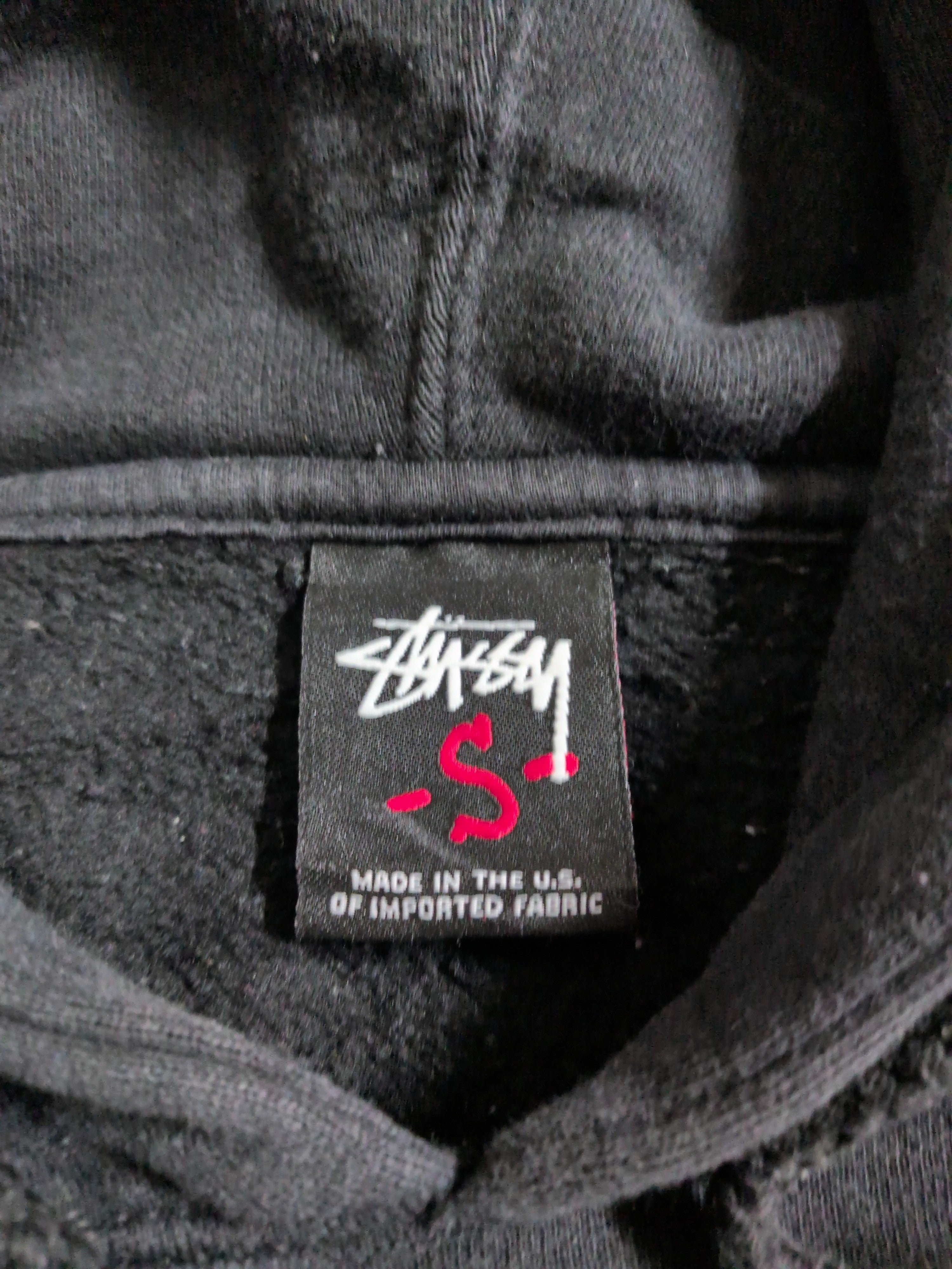 Stussy 00s Basic Logo Hooded Sweatshirt - (M)