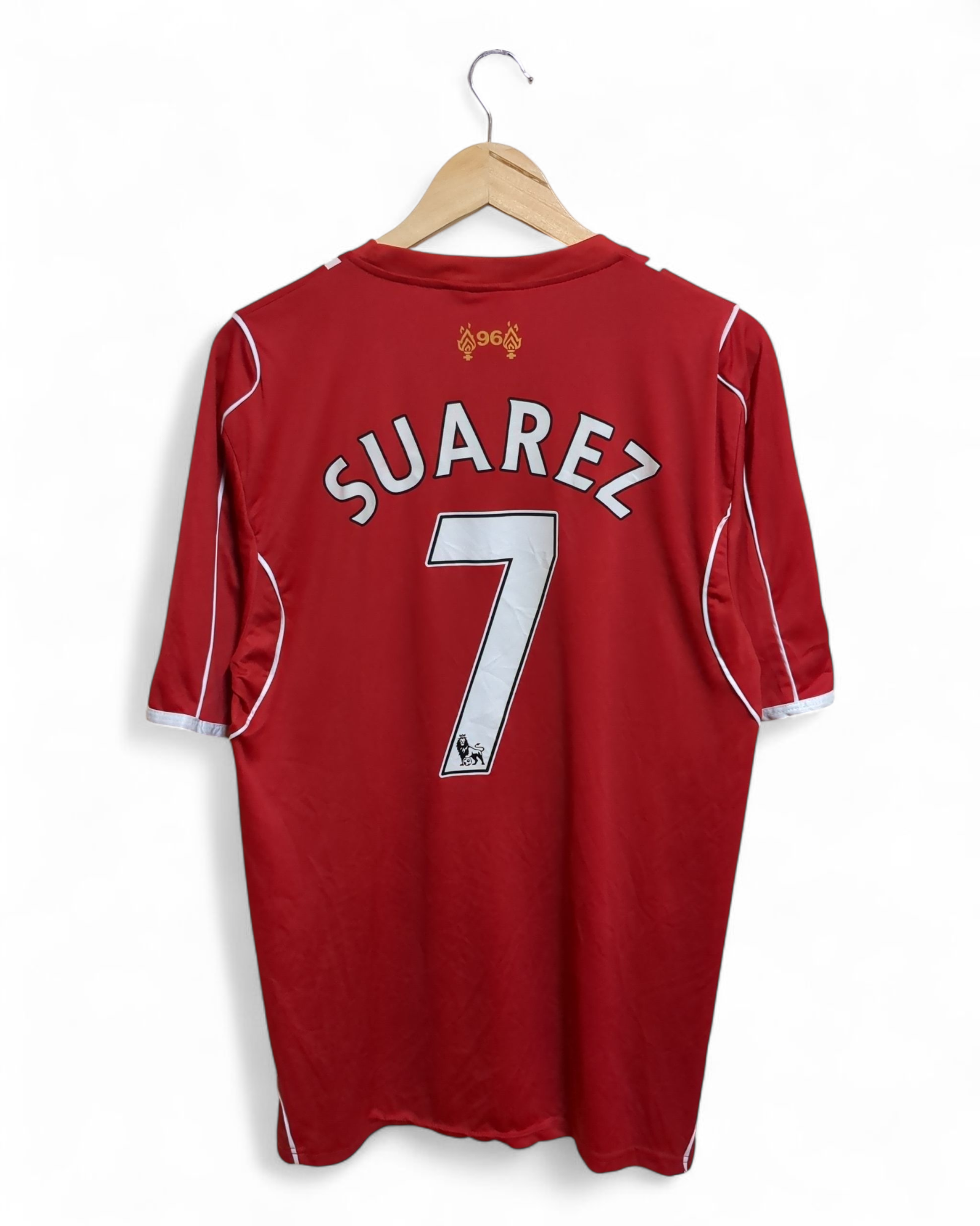 2014-15 Warrior Liverpool Basic Home Shirt #7 Suarez - (M)