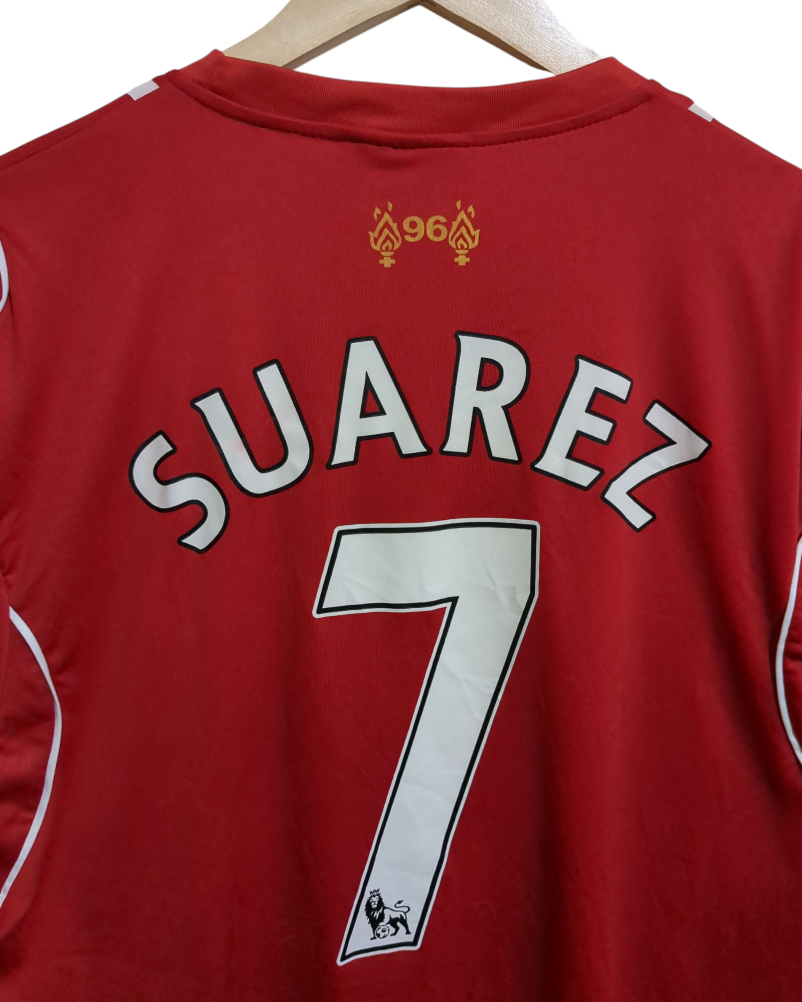 2014-15 Warrior Liverpool Basic Home Shirt #7 Suarez - (M)