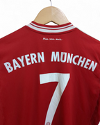 2013-14 Adidas Bayern Munich Home Shirt #7 Ribery - (S)