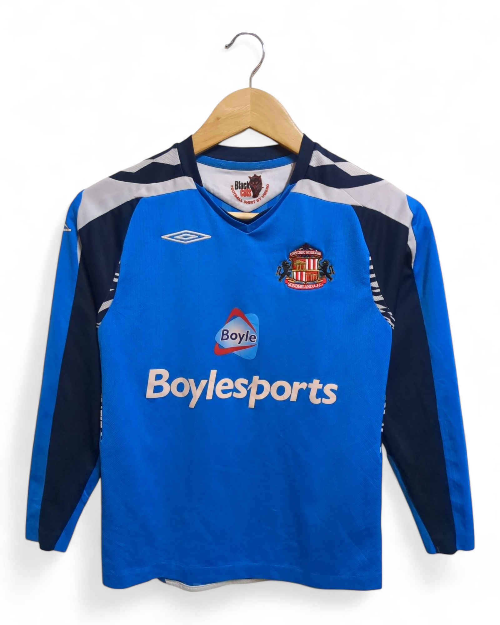 2007-08 Umbro Sunderland Goalkeeper L/S Shirt - (S)