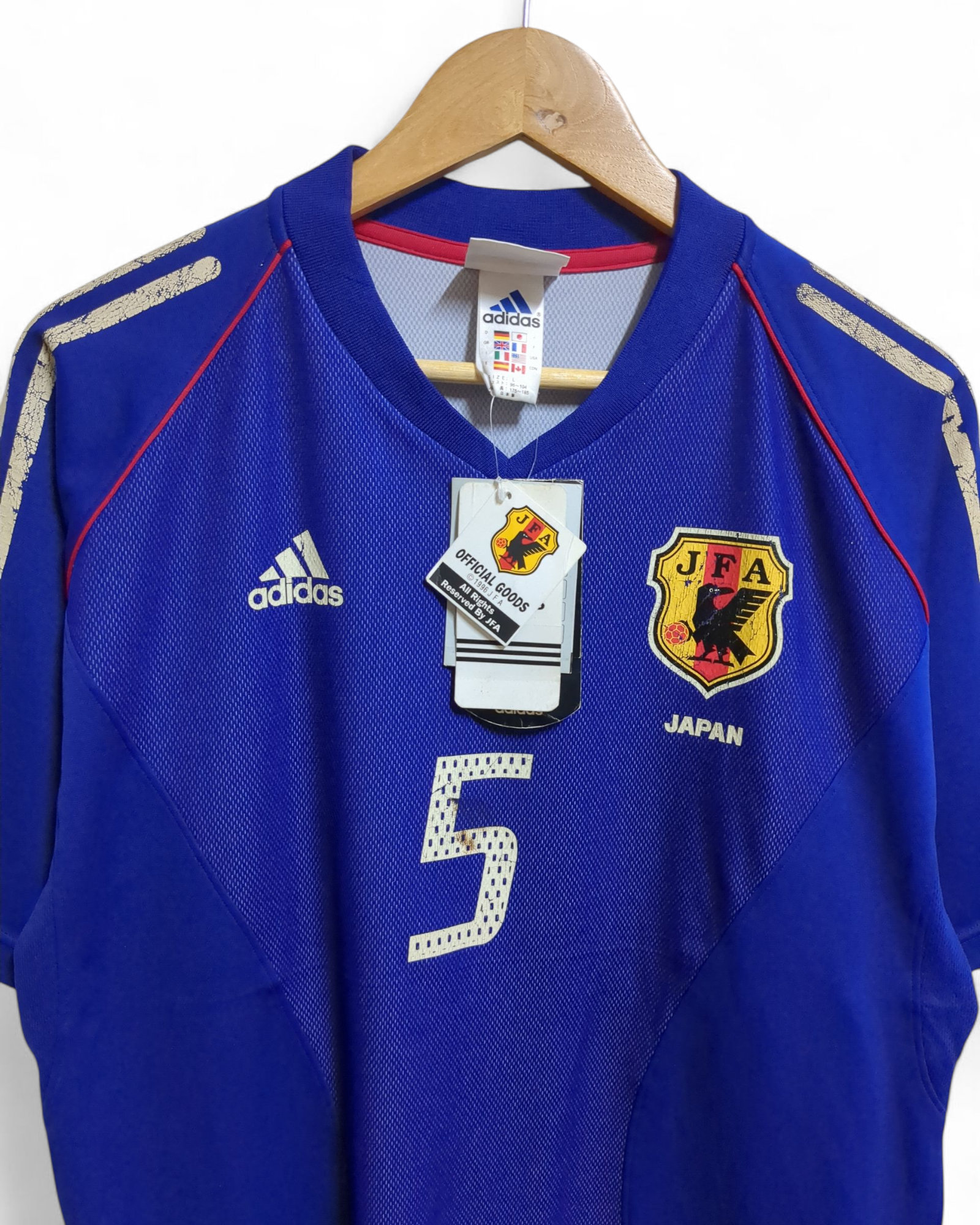 2002-04 Adidas Japan Home Shirt #5 Inamoto w Tags - (L)