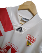 1992-93 Adidas VFB Stuttgart Home L/S Shirt #11 Bobic - (M)
