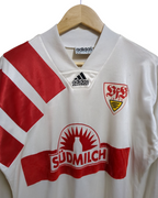 1992-93 Adidas VFB Stuttgart Home L/S Shirt #11 Bobic - (M)