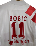 1992-93 Adidas VFB Stuttgart Home L/S Shirt #11 Bobic - (M)