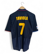 2002-03 Nike Barcelona Away Shirt #7 Saviola - (M)