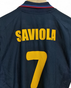 2002-03 Nike Barcelona Away Shirt #7 Saviola - (M)