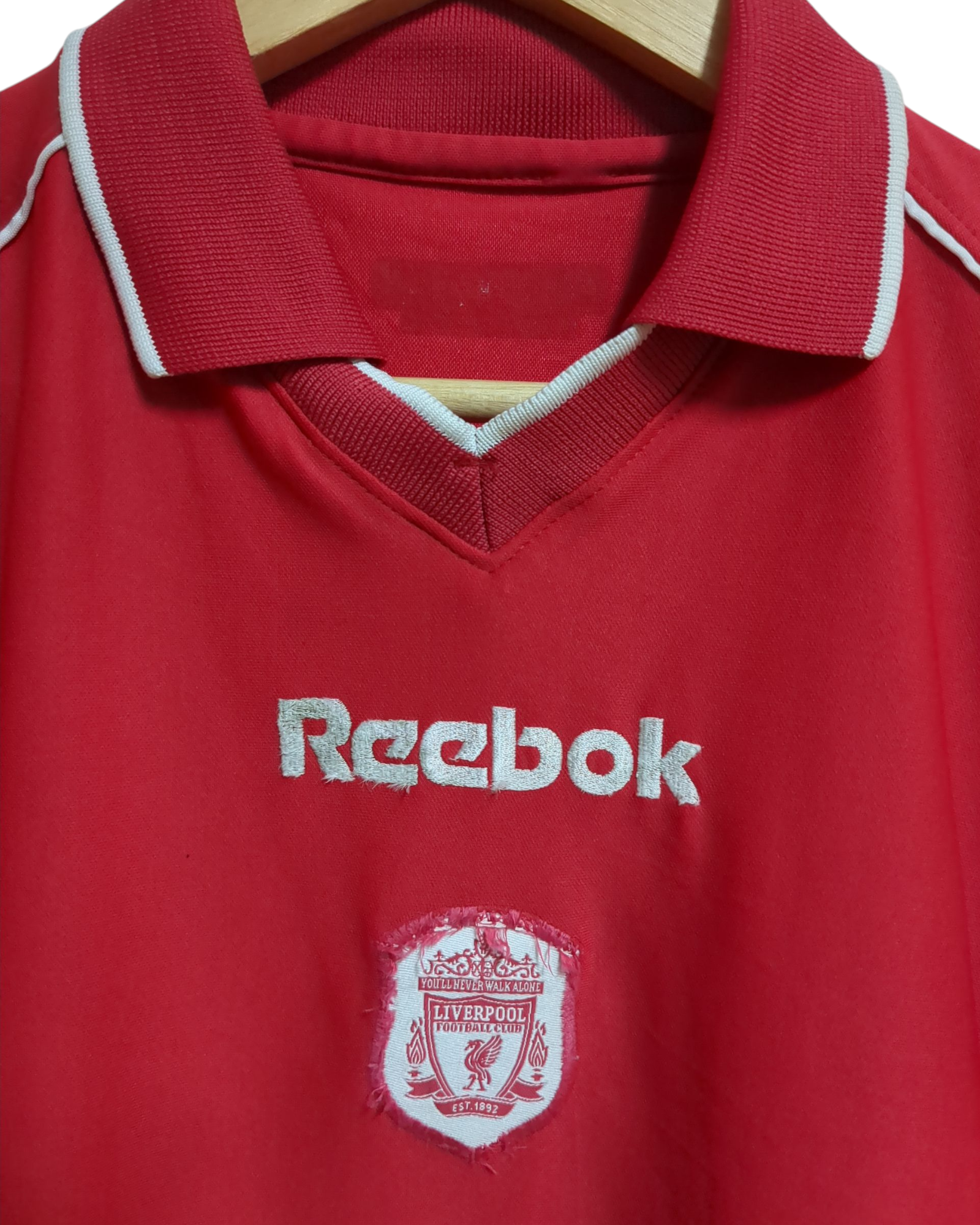 2000-02 Reebok Liverpool Home Shirt - (M)
