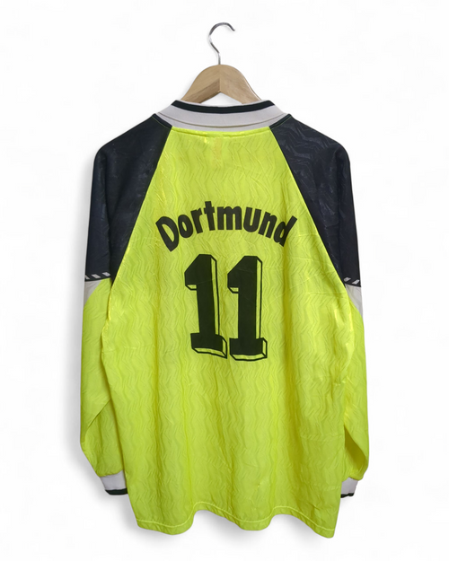 1990-91 Nike Borussia Dortmund Home L/S Shirt #11 - (XL)
