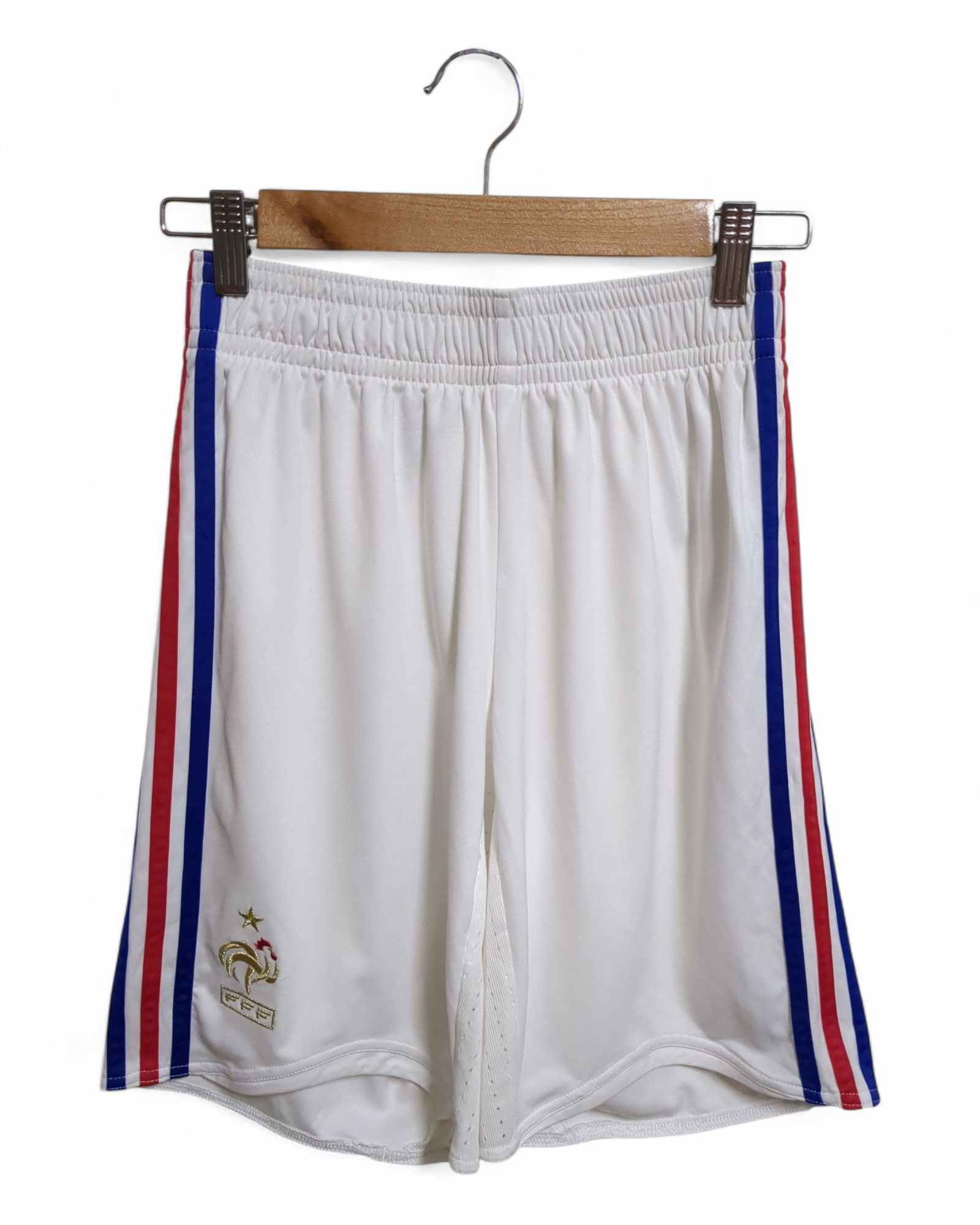 2008-09 Adidas France Home Shorts - (W26 x L18)