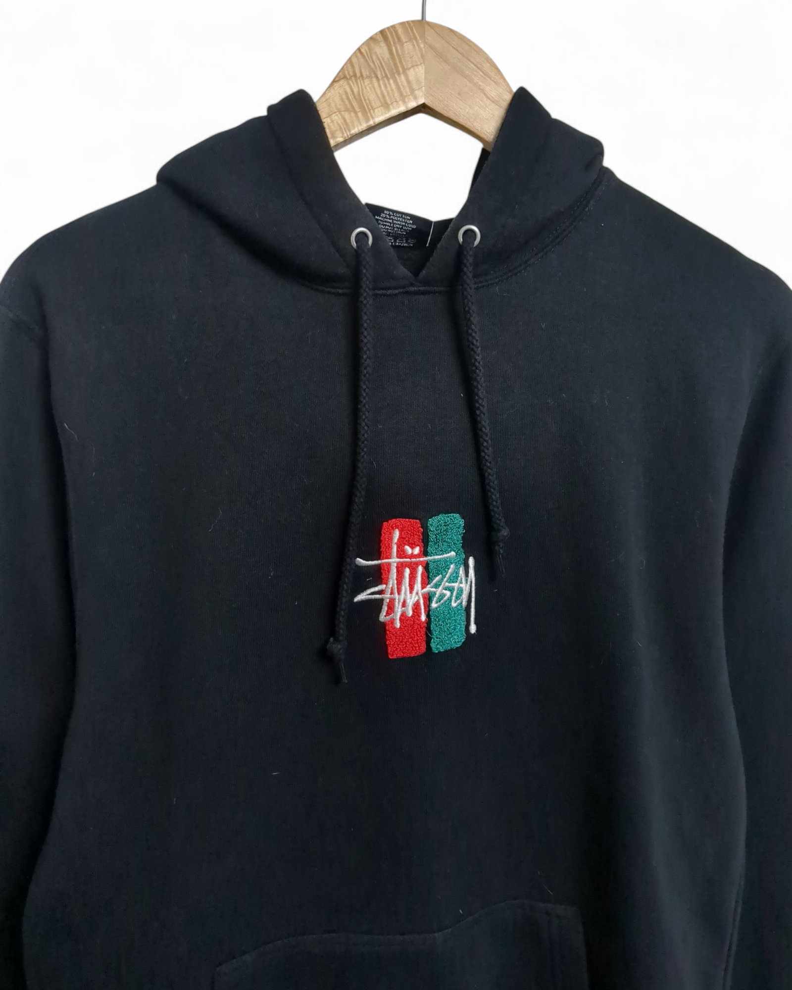 Stussy Bars Logo App. Hooded Sweatshirt - (M)