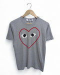 Comme Des Garcons Play Logo Tee - (S)
