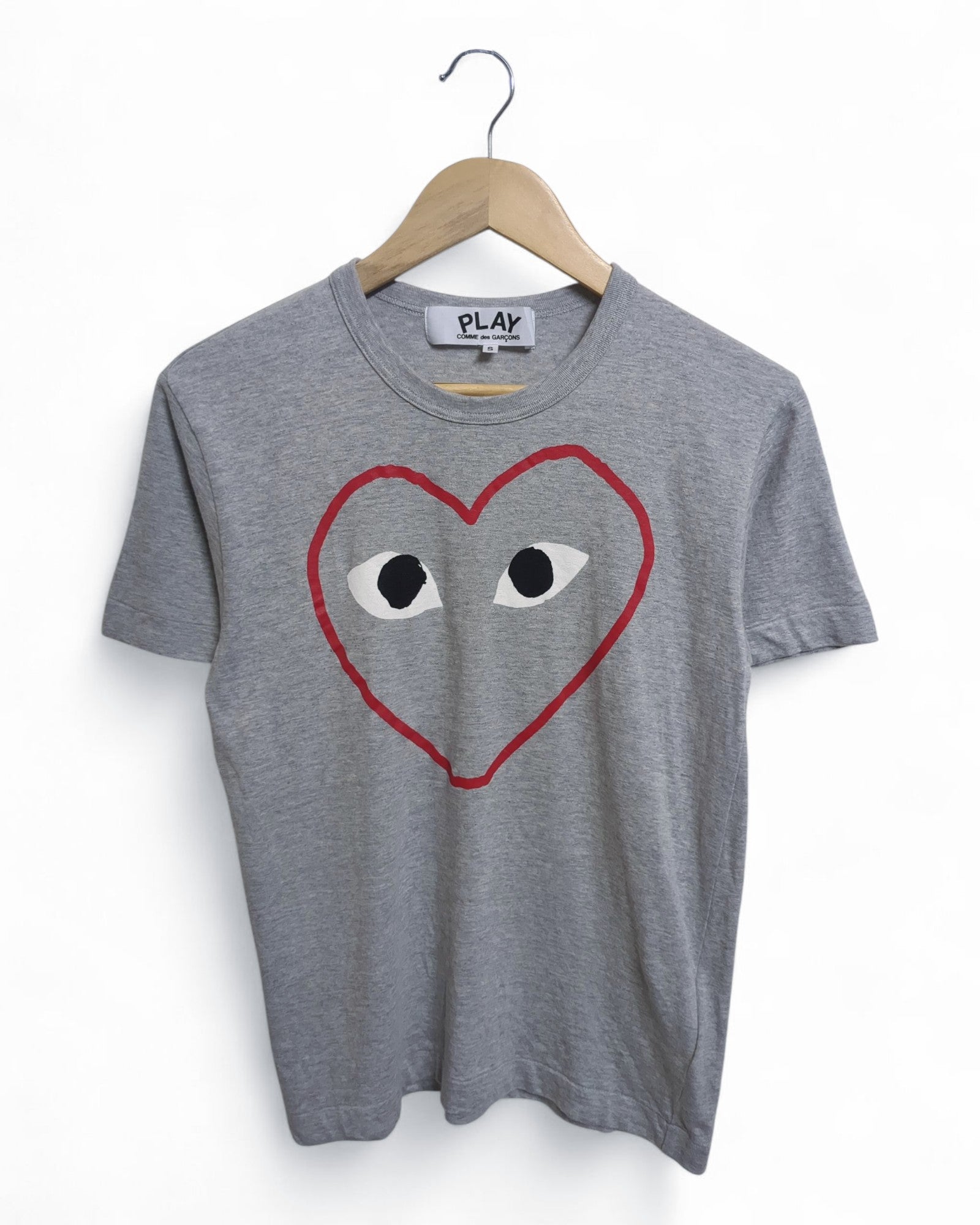 Comme Des Garcon Play Logo Tee - (S)