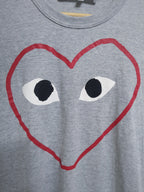 Comme Des Garcon Play Logo Tee - (S)