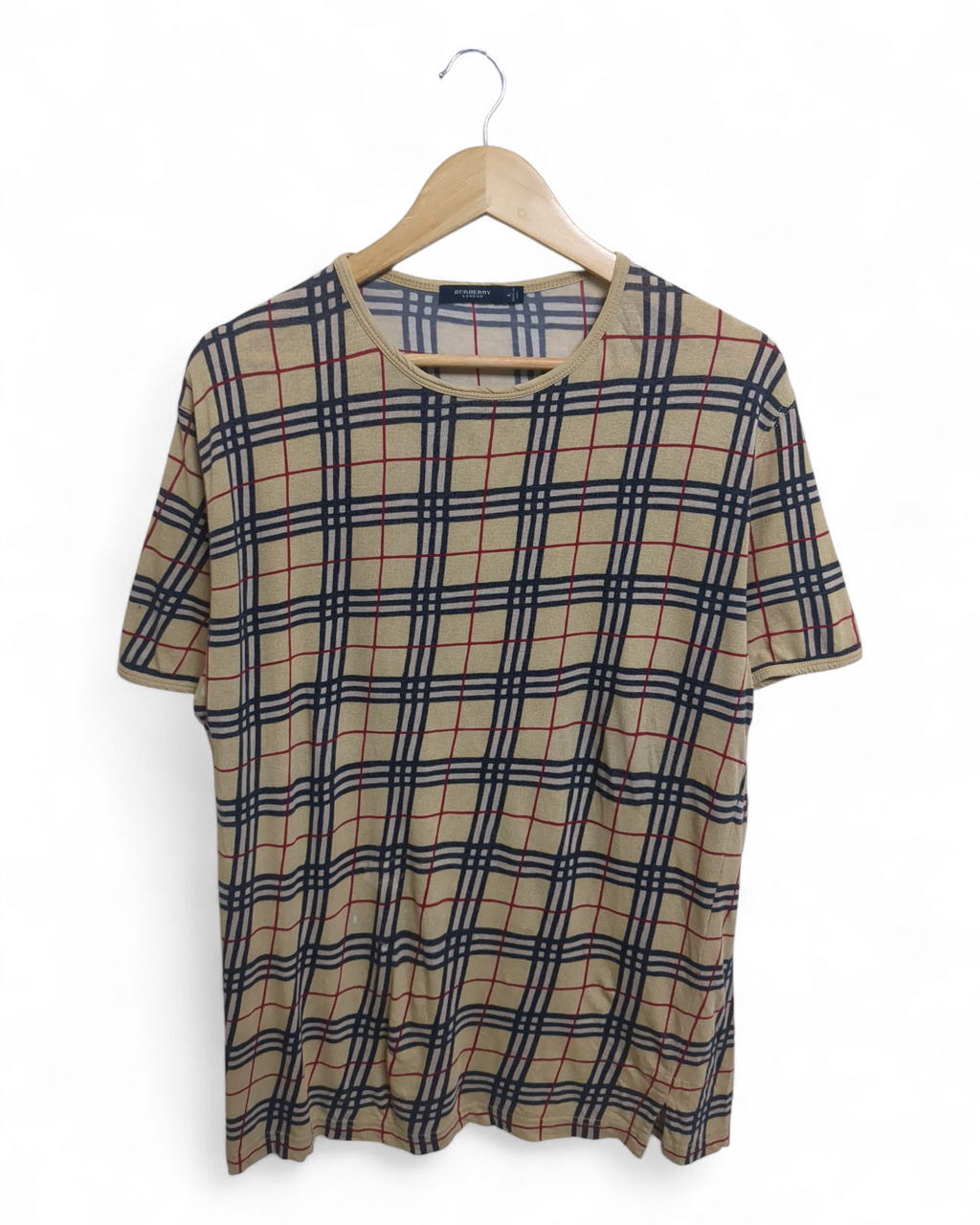 Burberry 00s Classic Pattern Tee - (L)