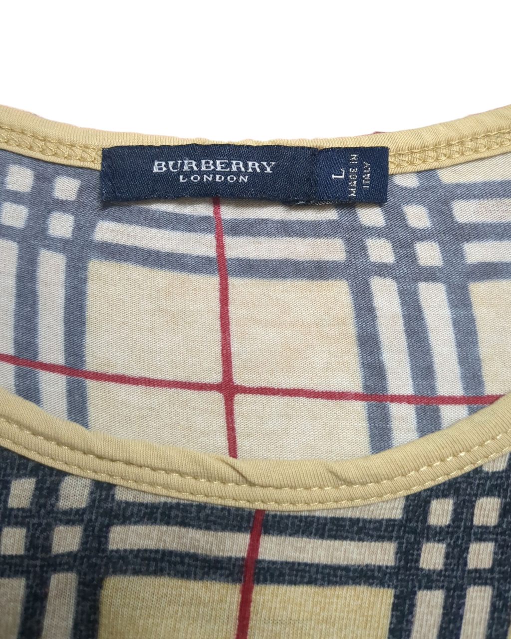 Burberry 00s Classic Pattern Tee - (L)