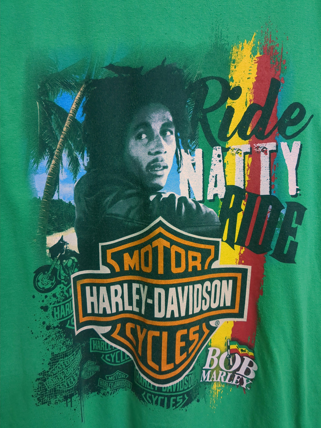 Harley Davidson 00s Bob Marley Tee - (M)