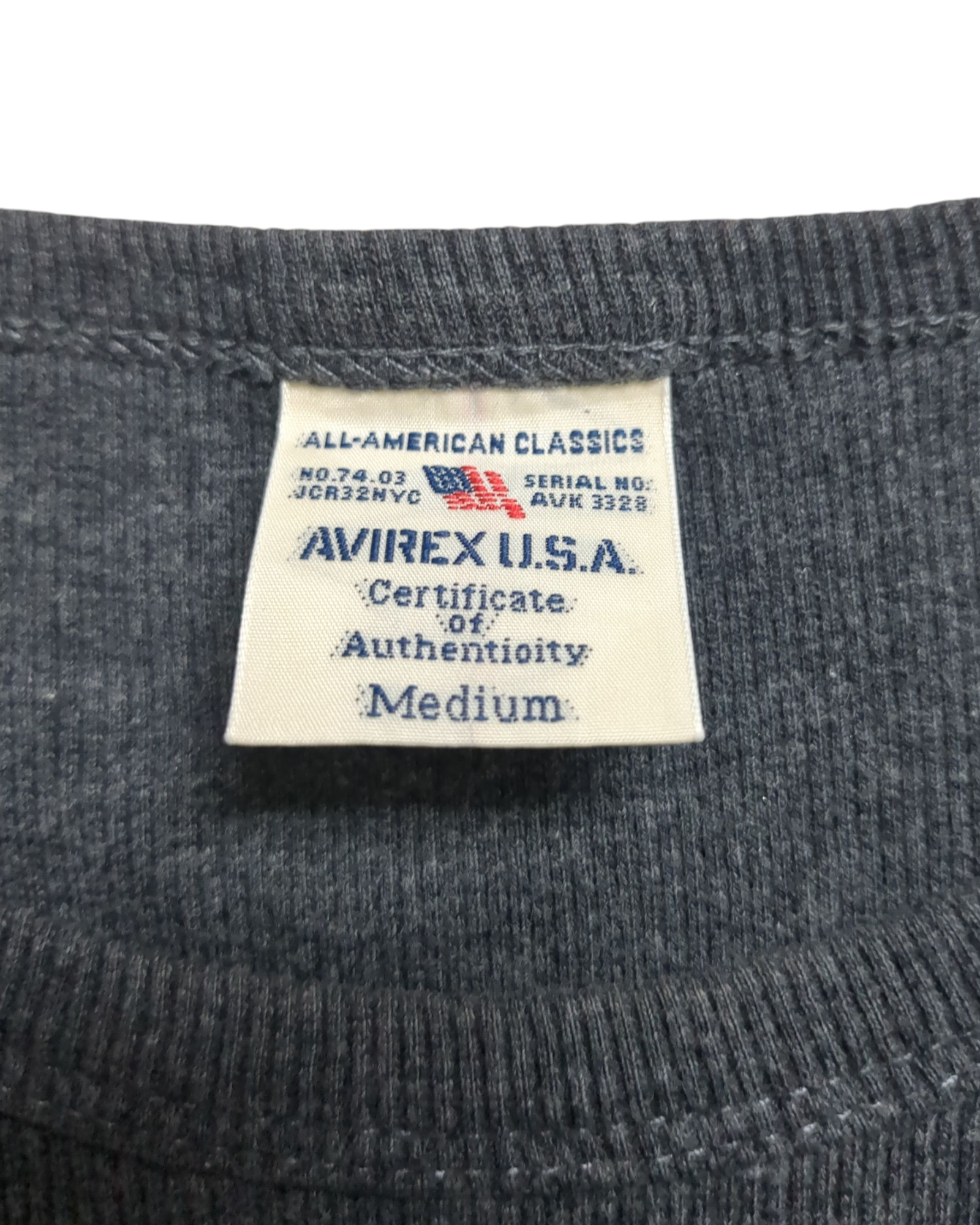Avirex Daily Rib Crewneck Tee - (S)
