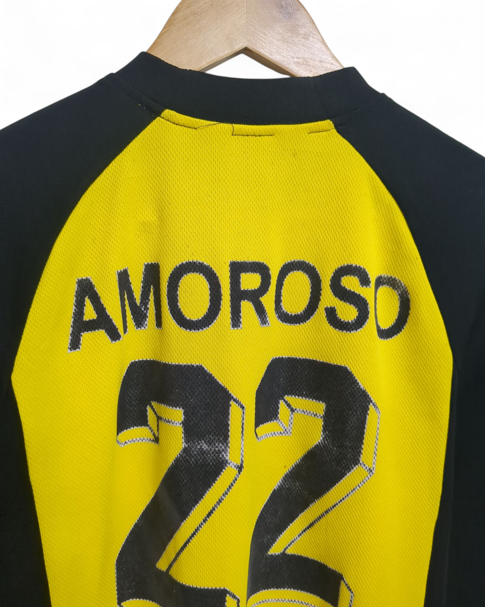 2001-02 goool Borussia Dortmund Home Shirt #22 Amoroso - (S)