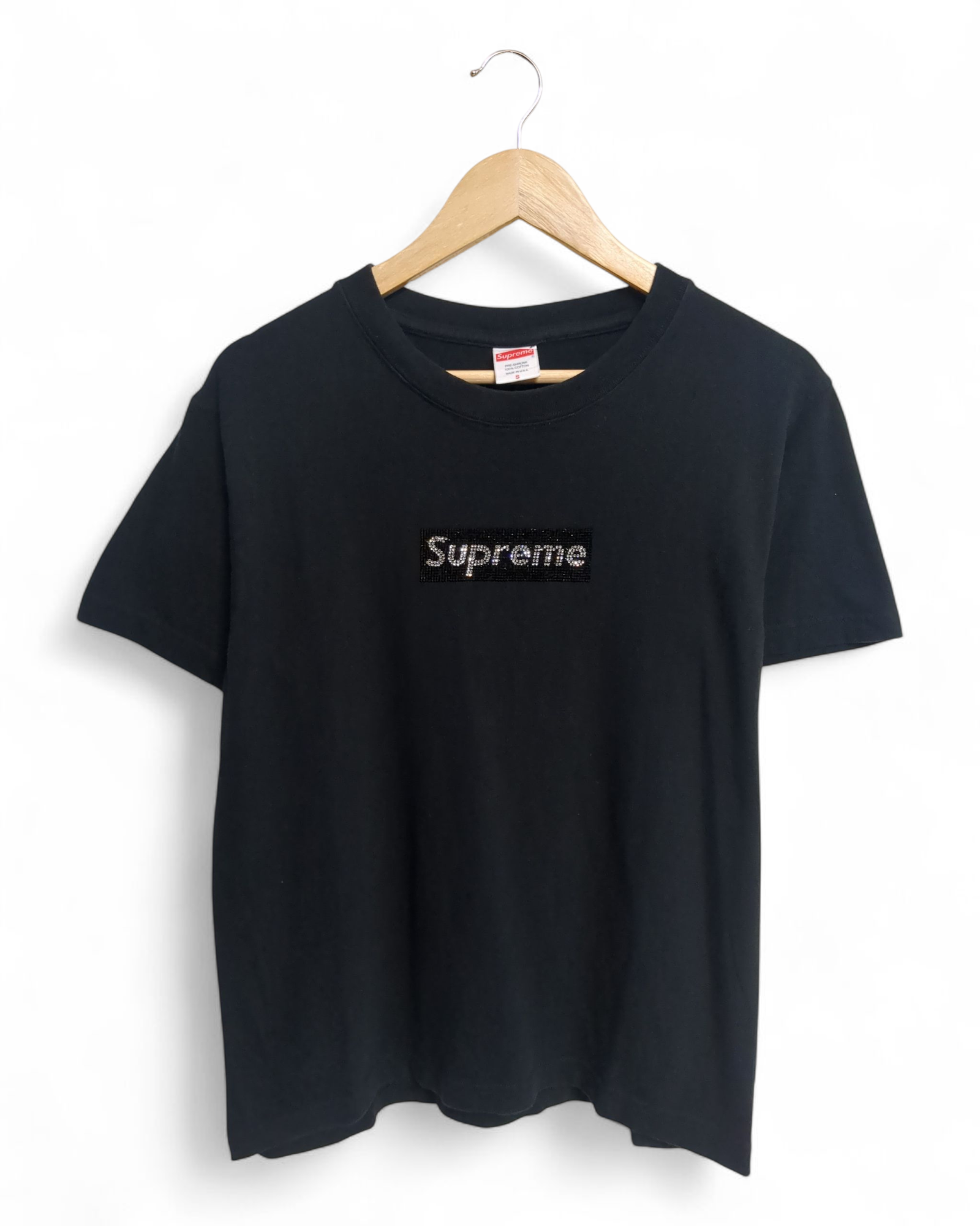 Supreme Swarovski Box Logo SS19 Tee - (M)