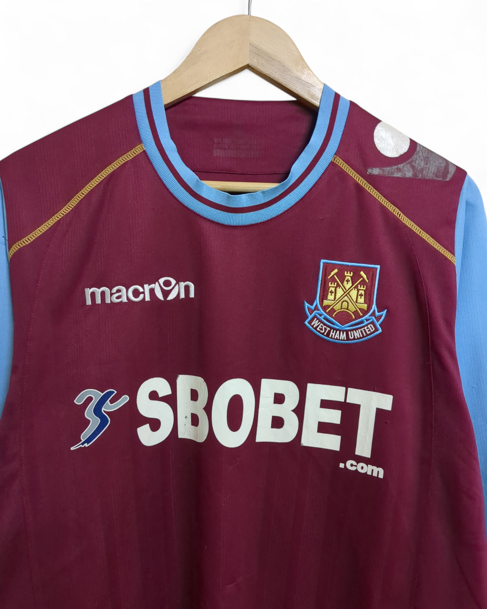 2011-12 Macron West Ham Home L/S Shirt - (L)