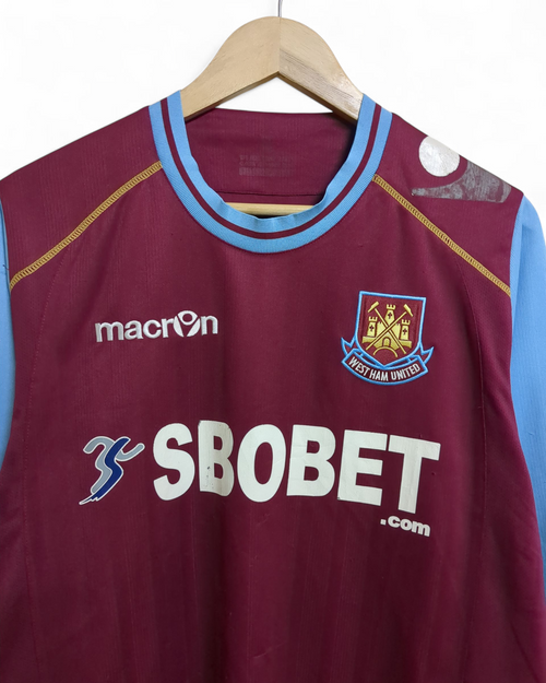 2011-12 Macron West Ham Home L/S Shirt - (L)