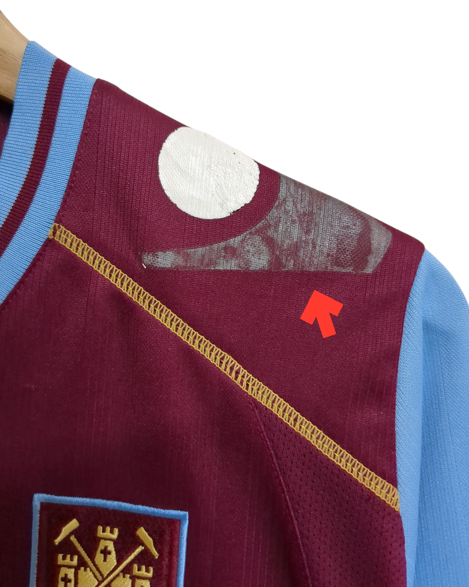 2011-12 Macron West Ham Home L/S Shirt - (L)