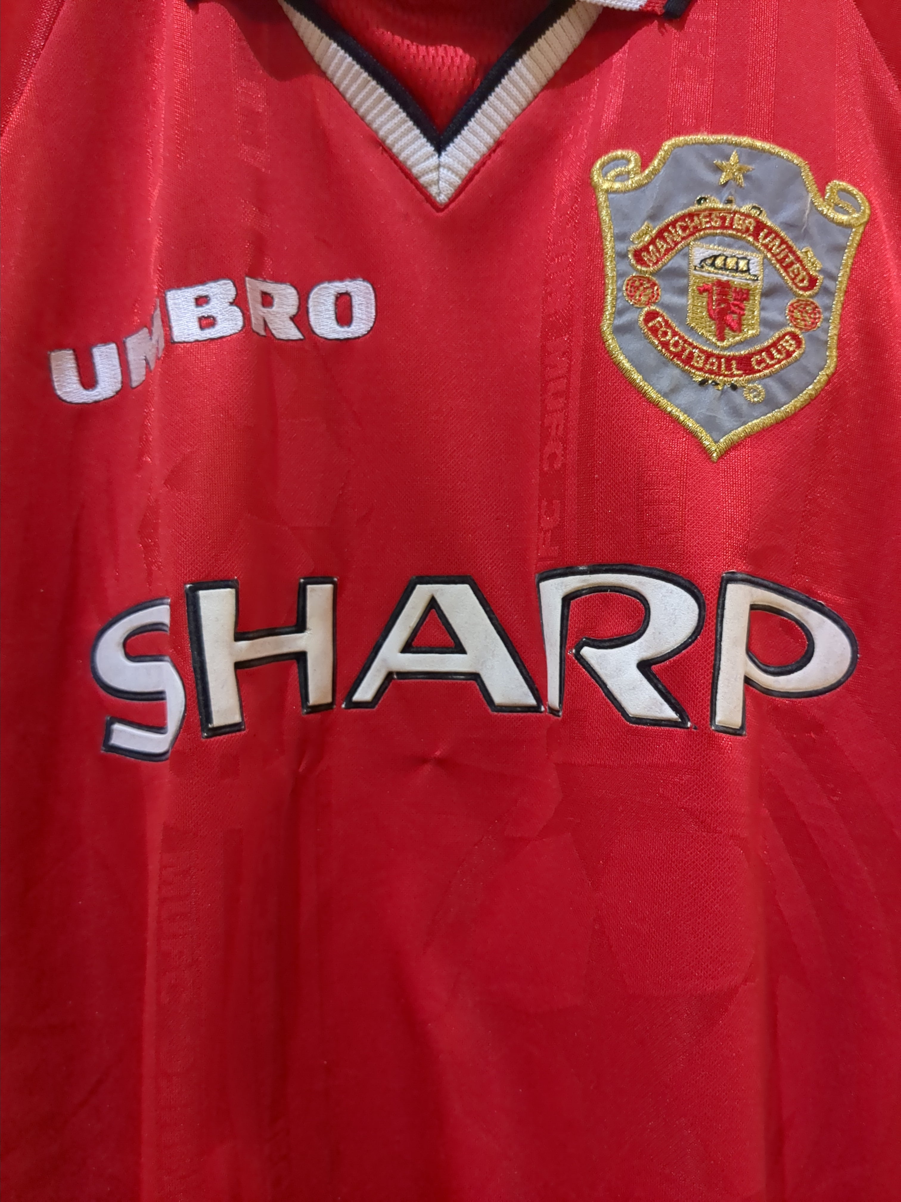 1998-99 Umbro Manchester United European Home Shirt - (XL)