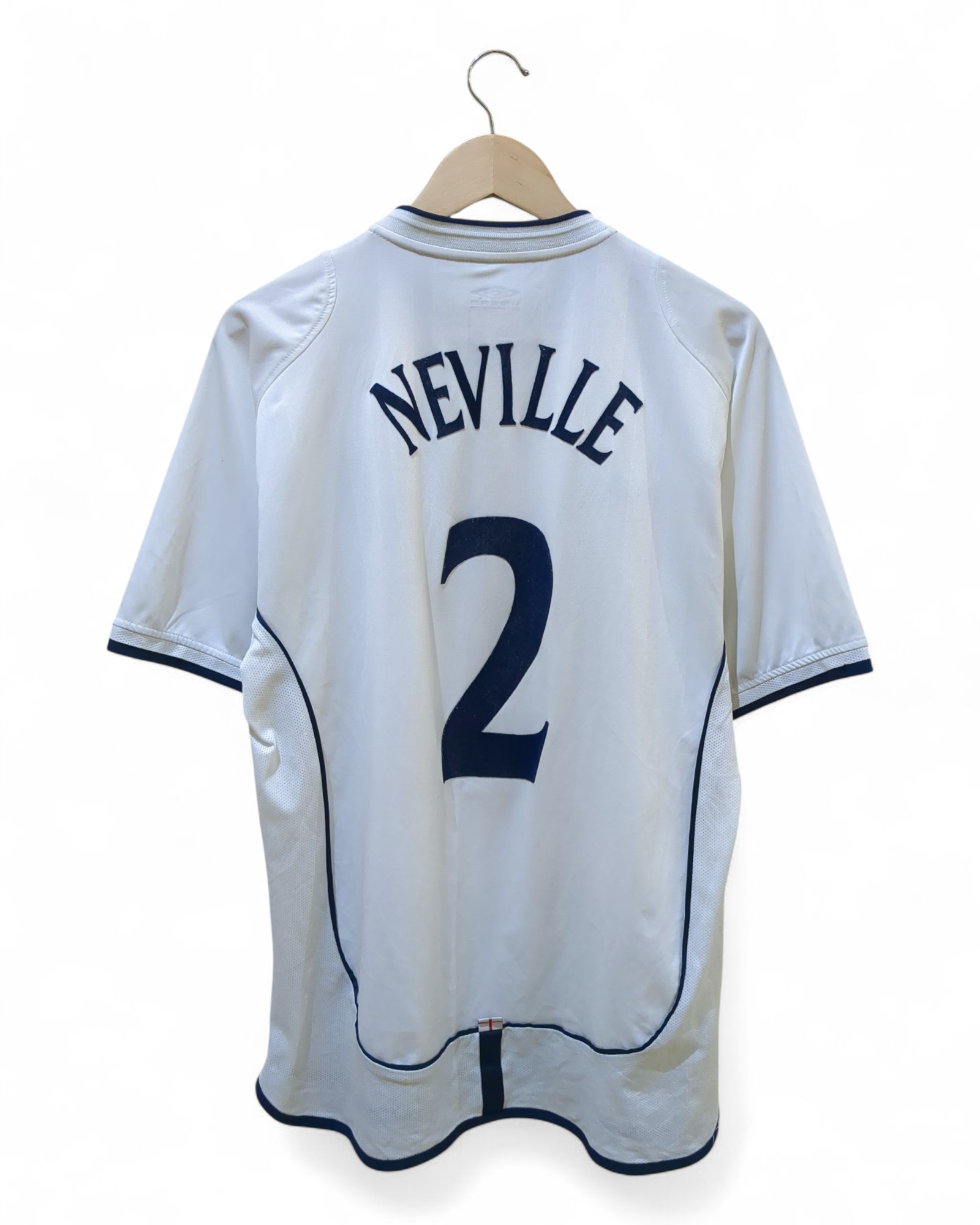2001-03 Umbro England Home Shirt #2 Neville - (L)