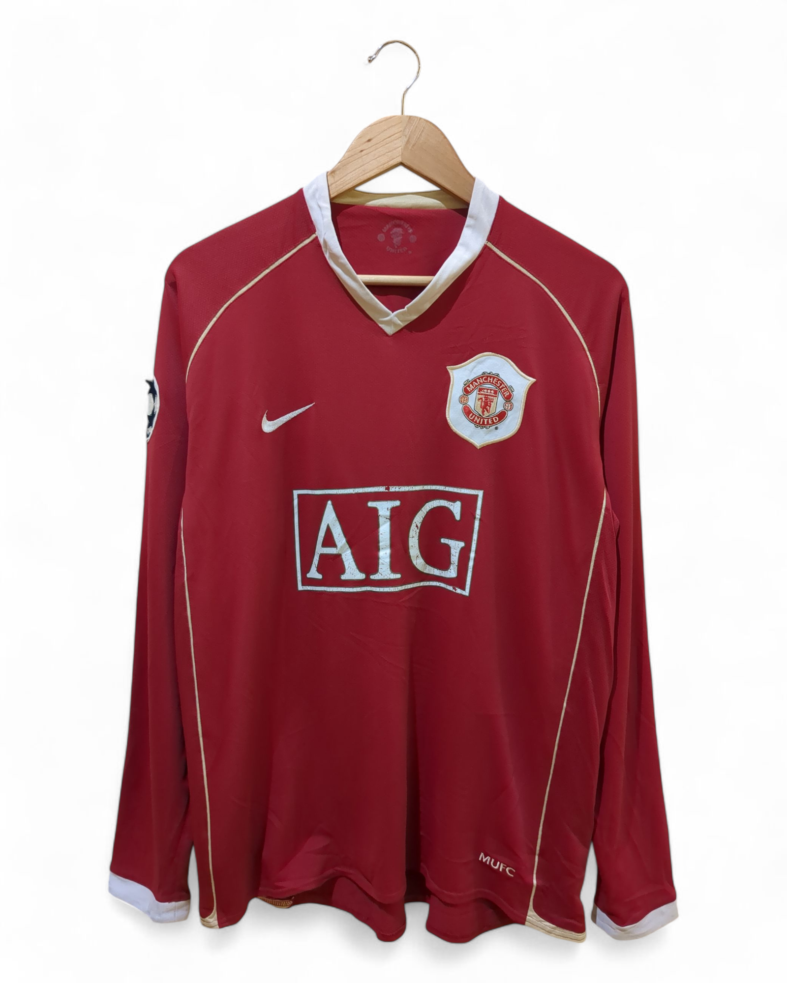 2006-07 Nike Manchester United UCL Home Shirt #14 Smith - (L)