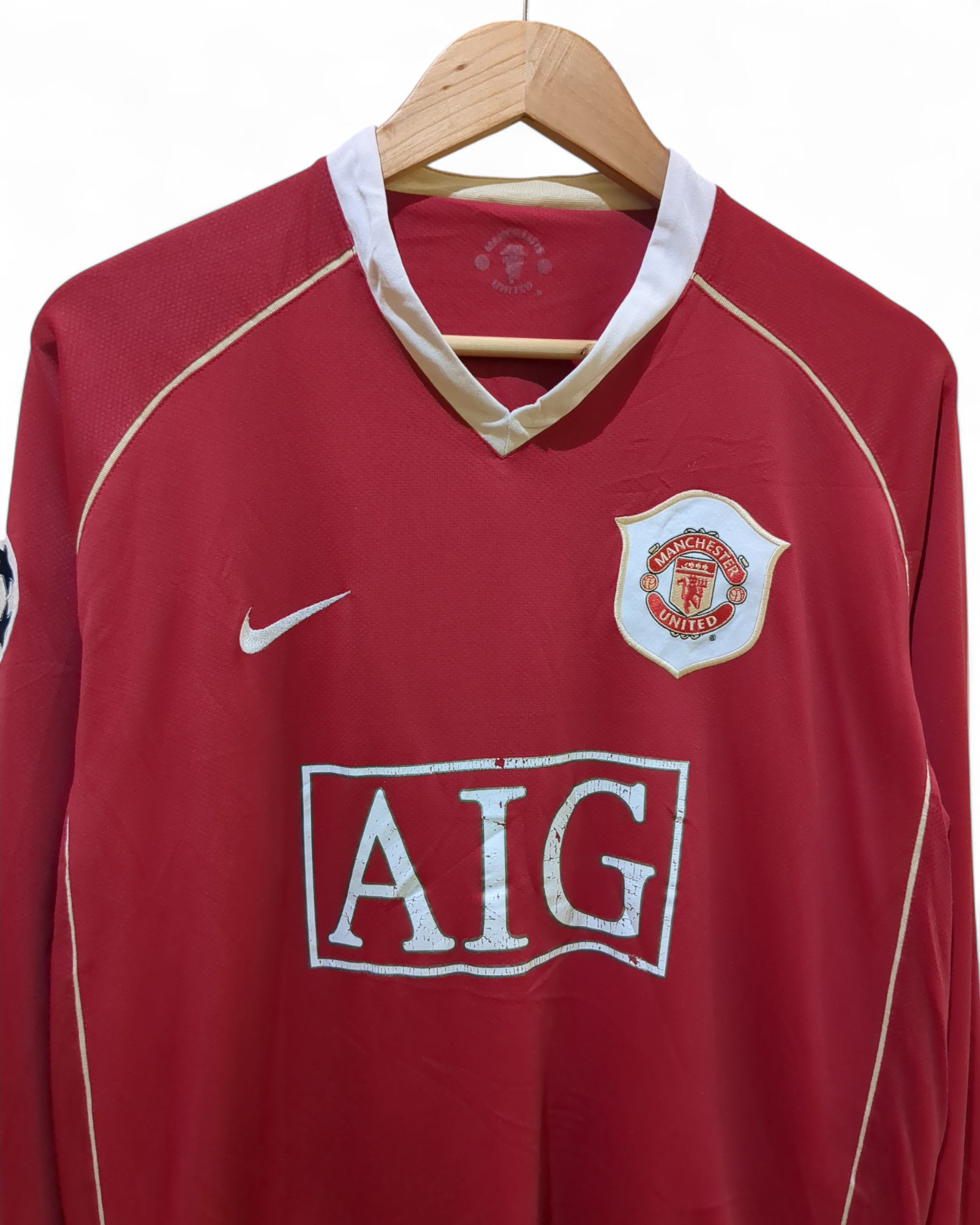 2006-07 Nike Manchester United UCL Home Shirt #14 Smith - (L)