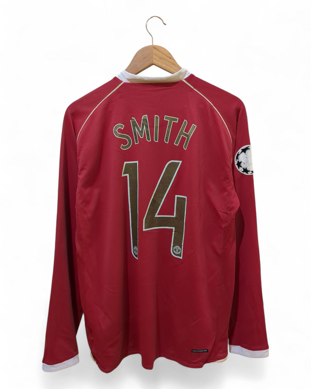 2006-07 Nike Manchester United UCL Home Shirt #14 Smith - (L)