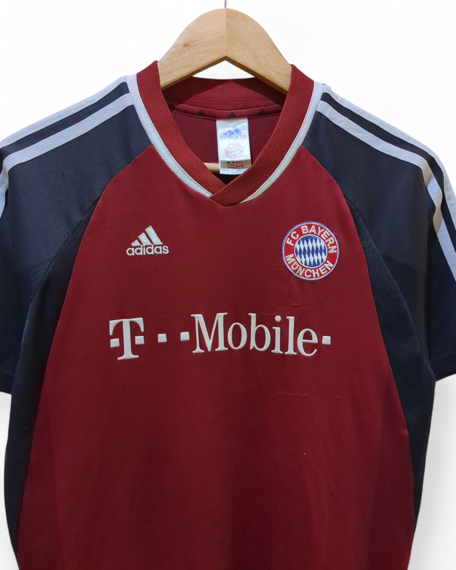 2002-03 Adidas Bayern Munich Home Shirt #13 Ballack - (M)