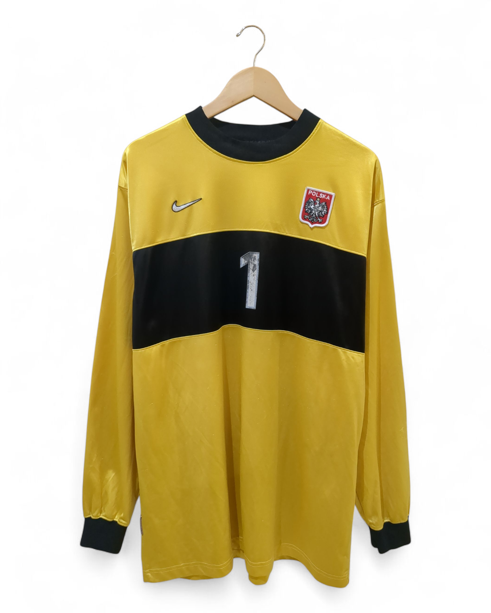 1998-99 Nike Poland Player Issue Goalkeeper Shirt #1 - (XL)