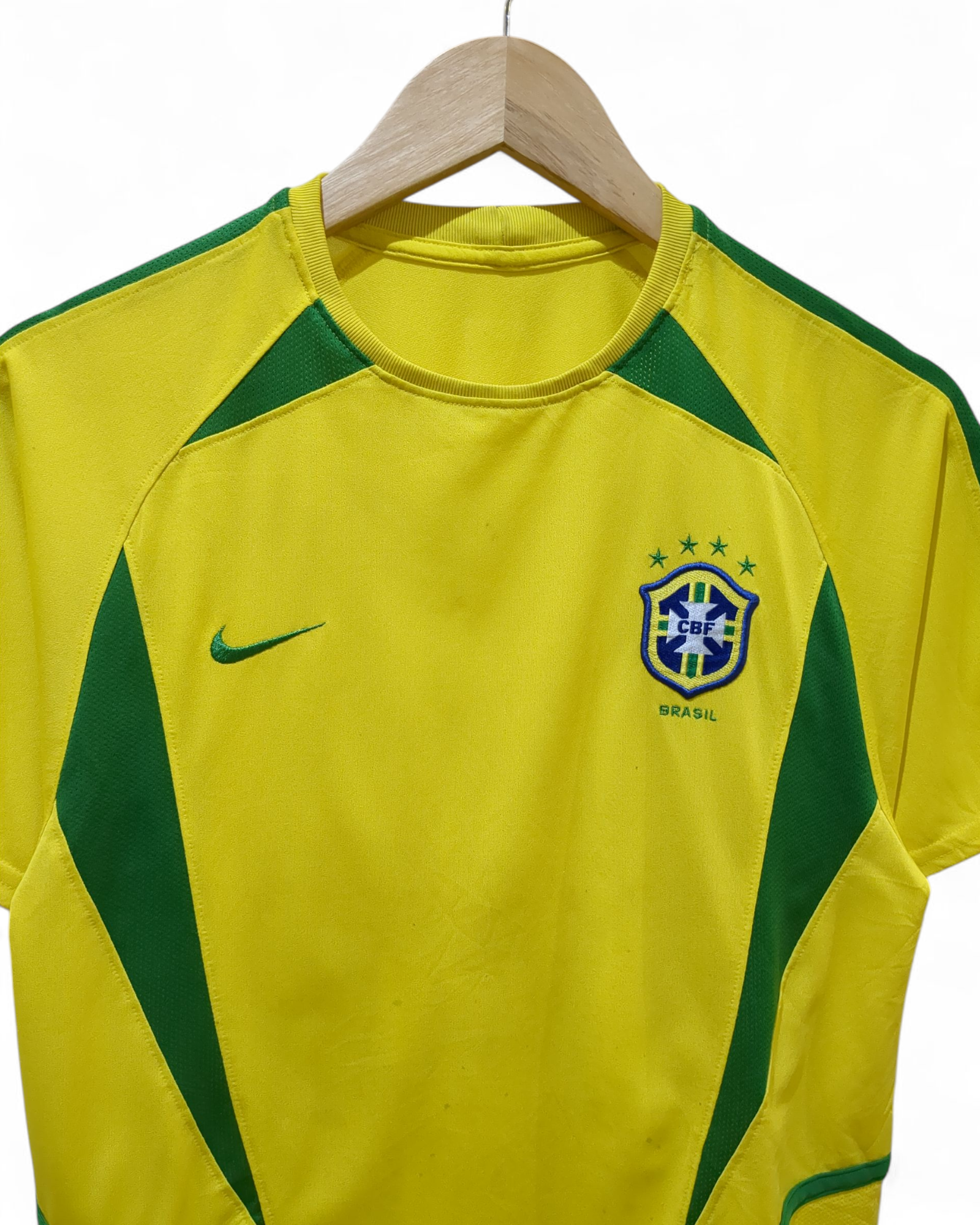 2002-04 Nike Brazil Home Shirt - (S)