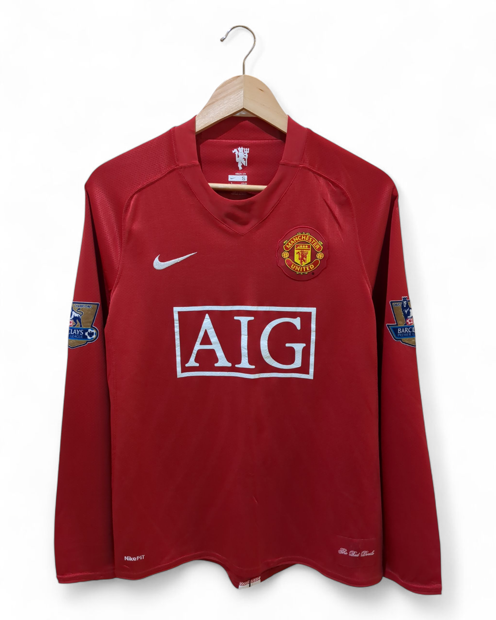 2007-09 Nike Manchester United Champions Home Shirt #11 Giggs - (S)