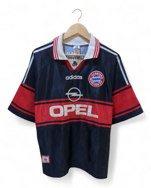 1997-99 Adidas Bayern Munich Home Shirt #14 Basler with Shorts - (L)