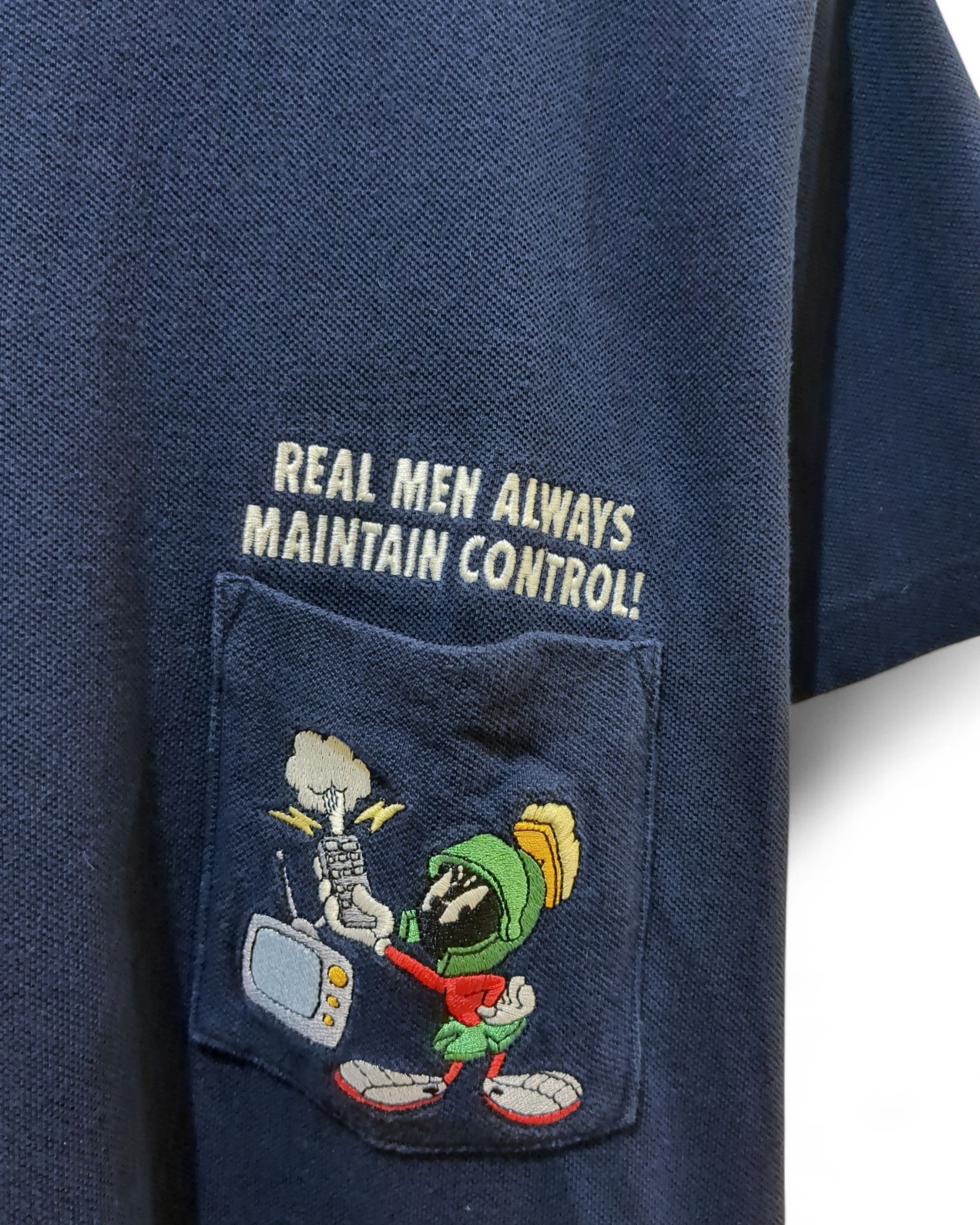 Warner Bros. Studio Store 1999 Marvin The Martian Pocket Tee - (M)
