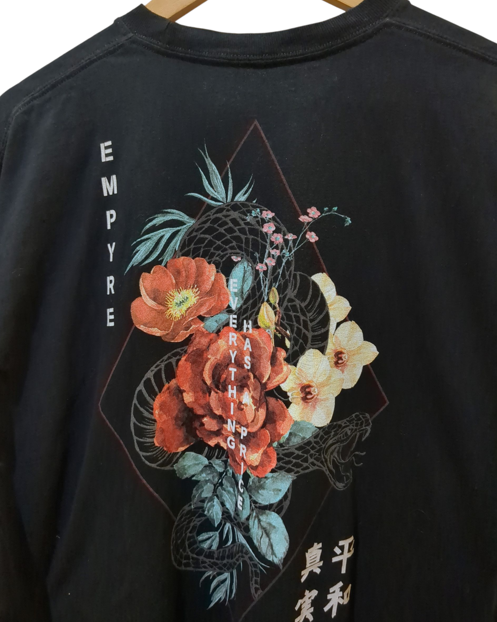 Empyre Rose Kanji Graphic Tee - (XL)