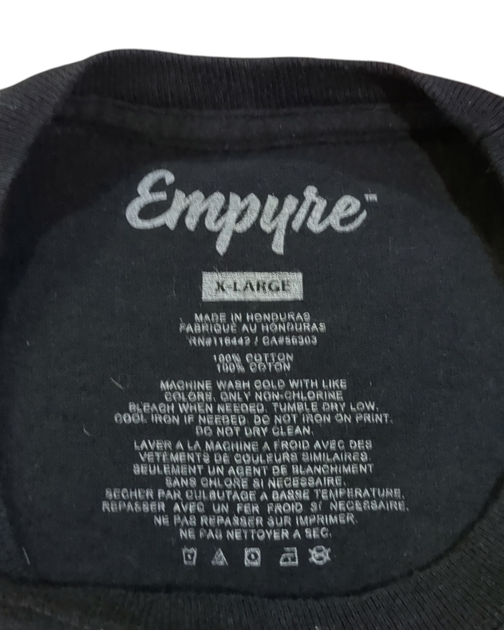 Empyre Rose Kanji Graphic Tee - (XL)