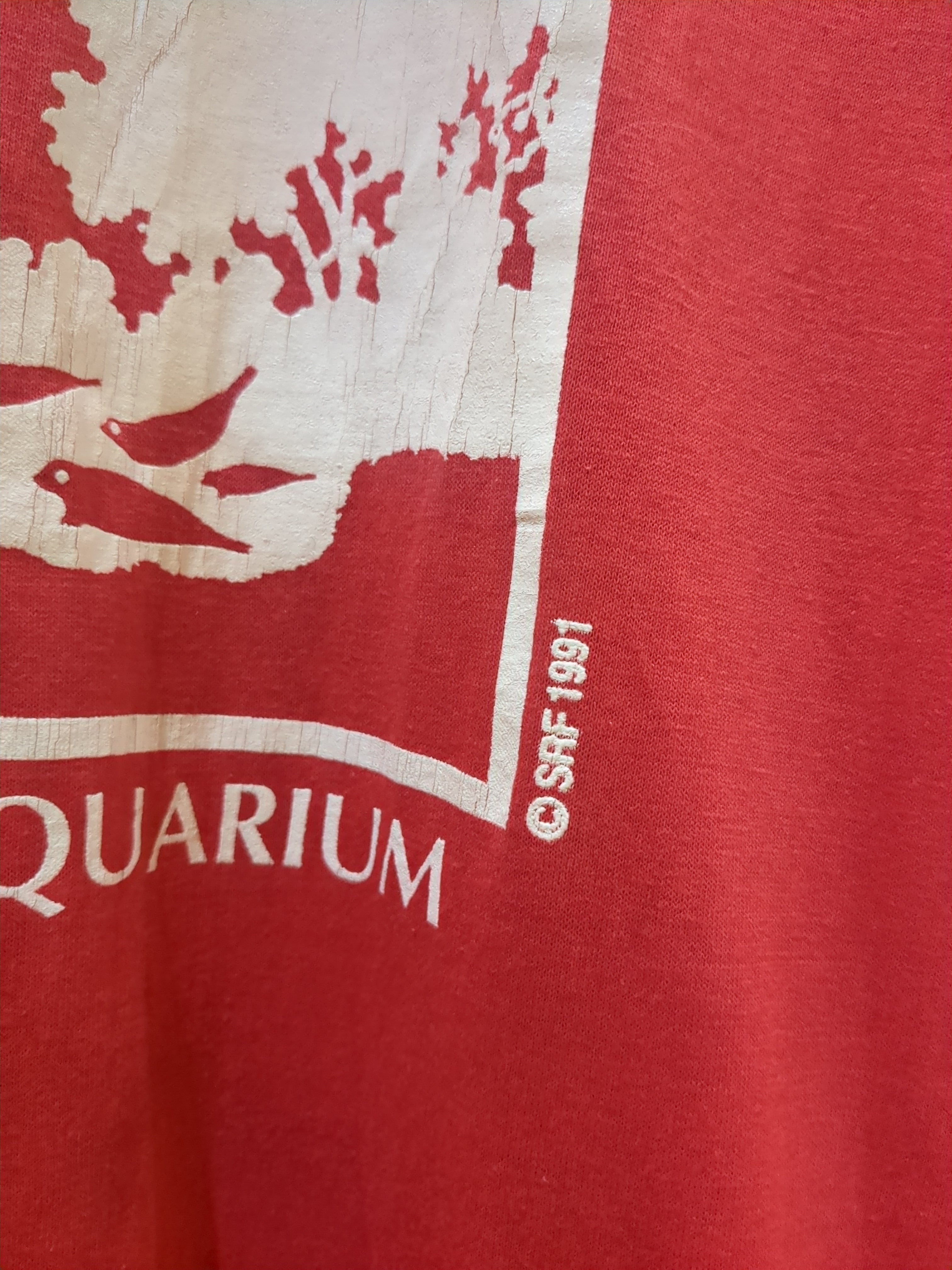 Textile Prints 90s Mystic Marinelife Aquarium Single Stitch Tee - (M)