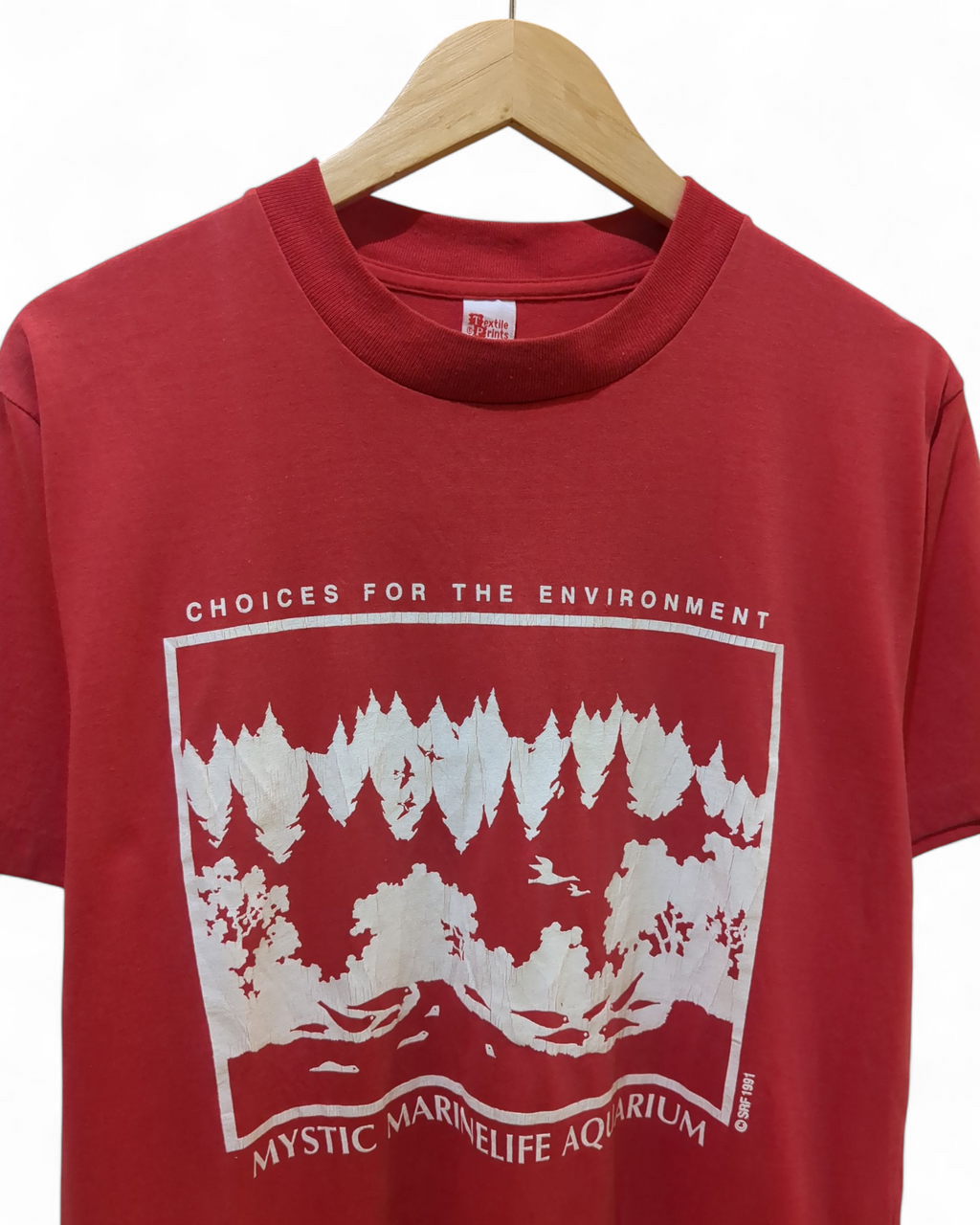 Textile Prints 90s Mystic Marinelife Aquarium Single Stitch Tee - (M)