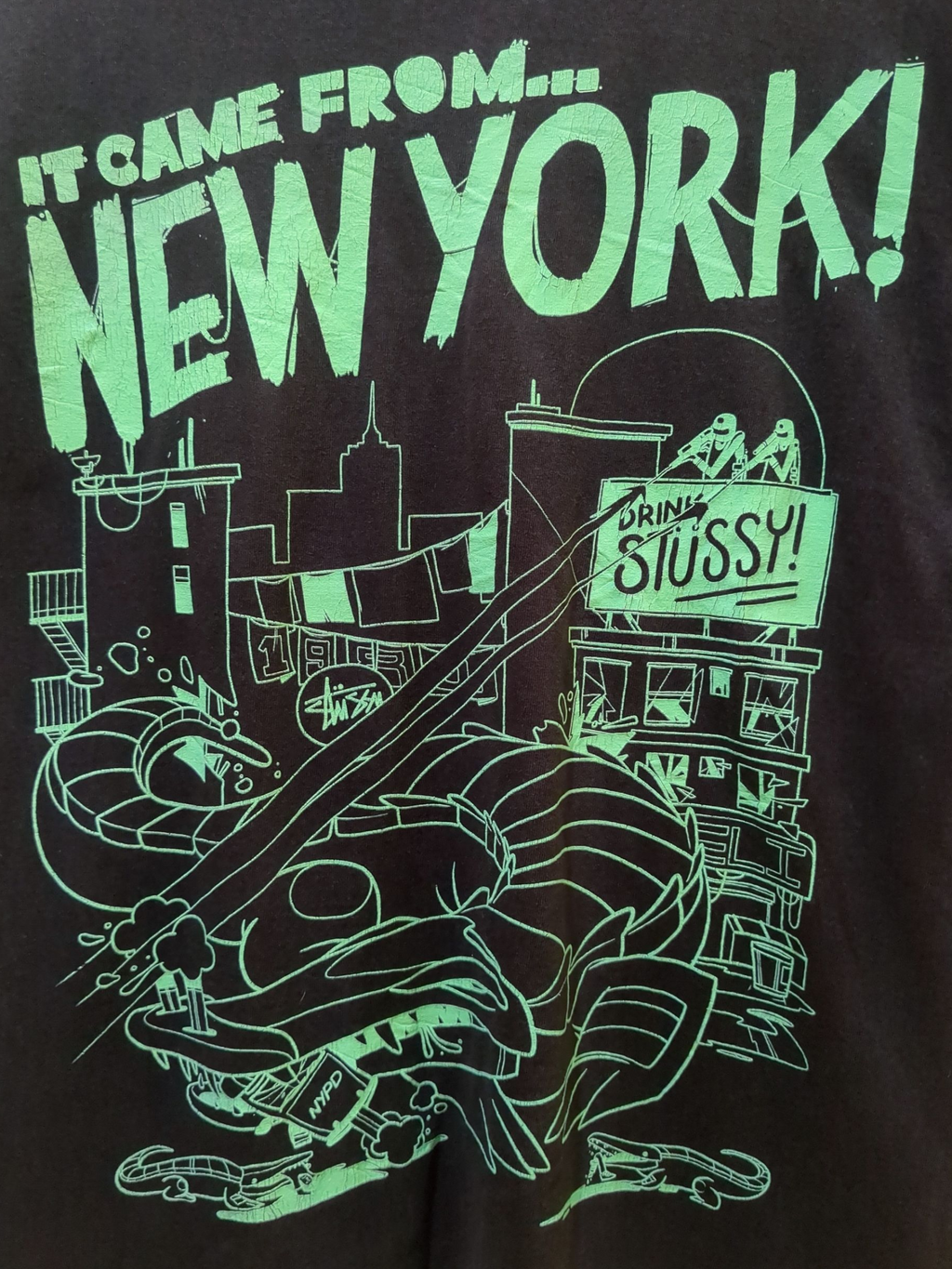 Stussy 00s It Came From New York Tee - (M)