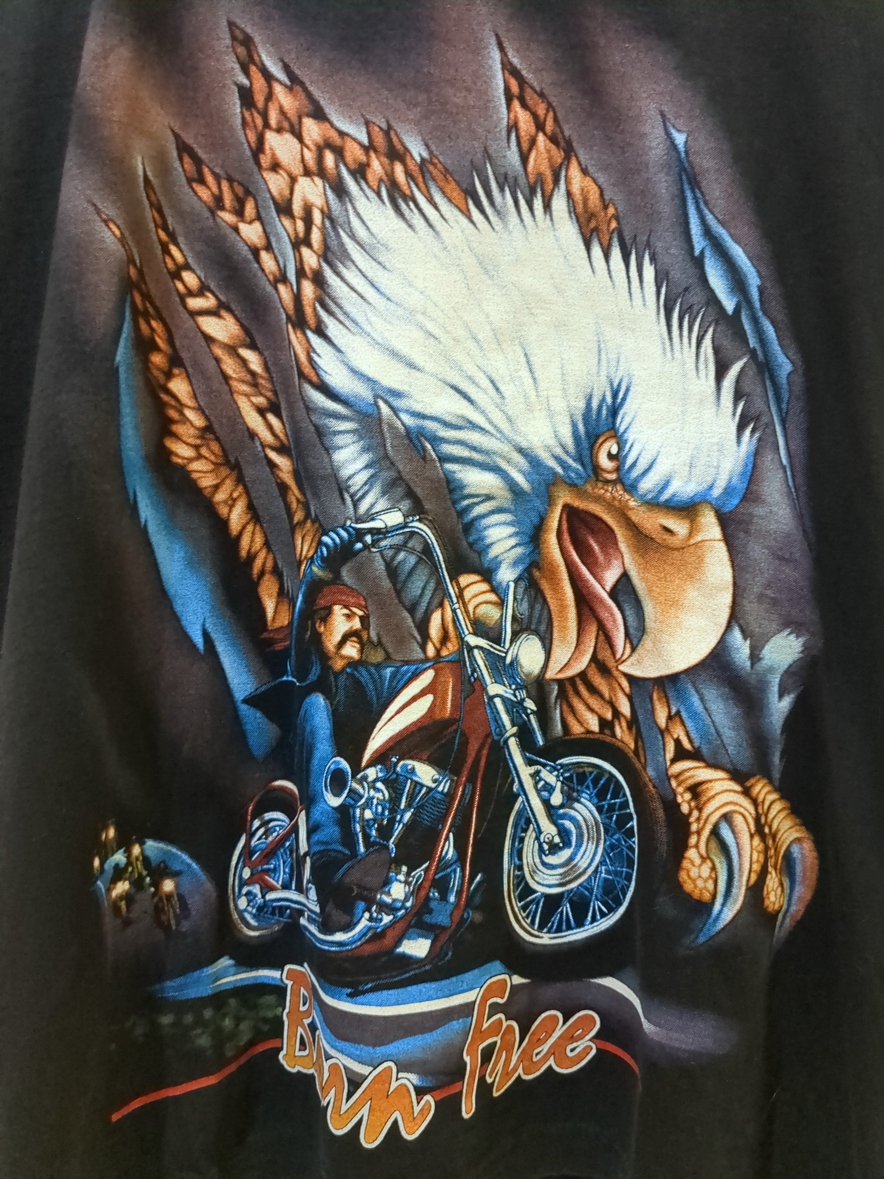 PK Sports 90s Born Free Motorcycle Tee - (M)