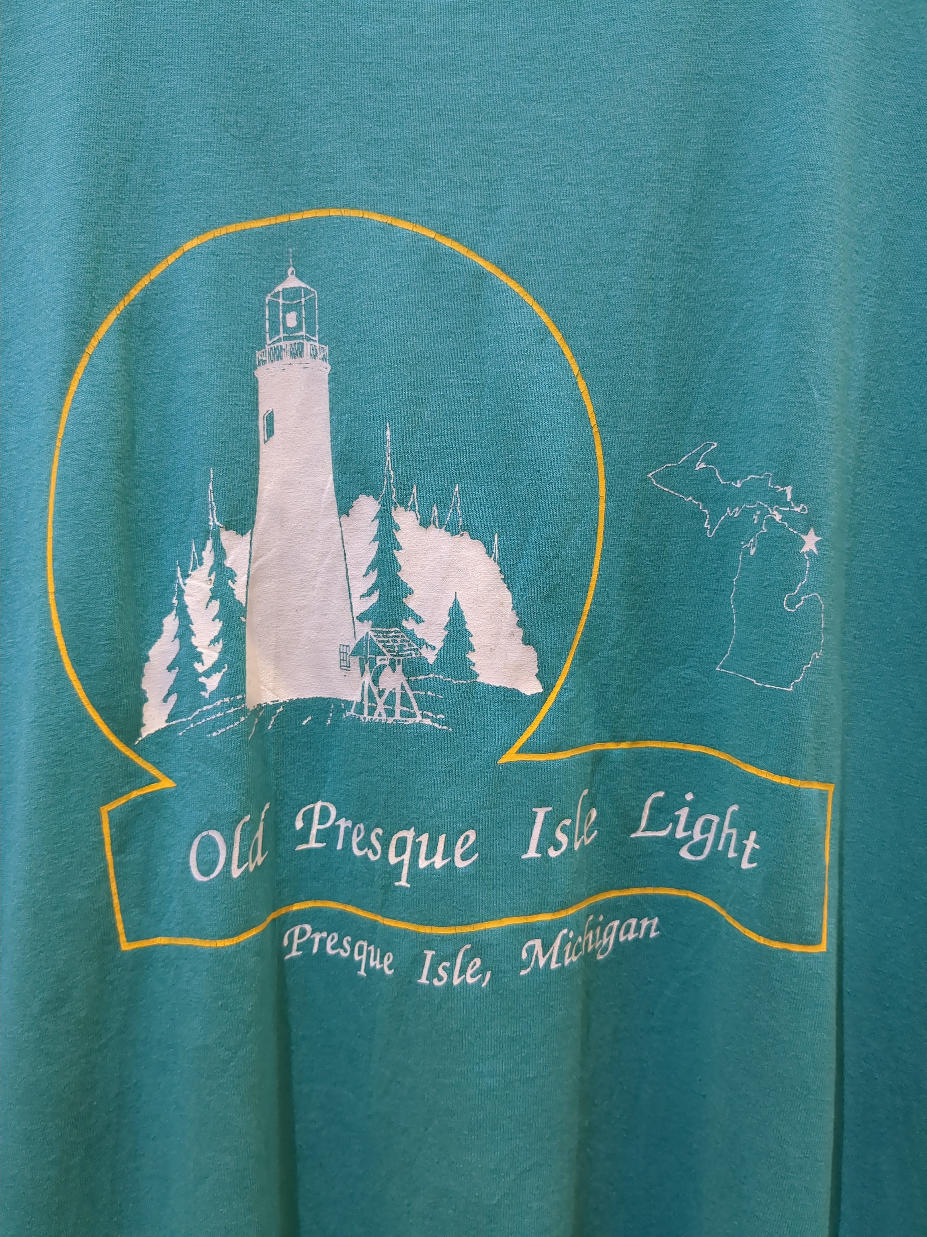 Fruit Of The Loom 90s Presque Isle Single Stitch Tee - (L)
