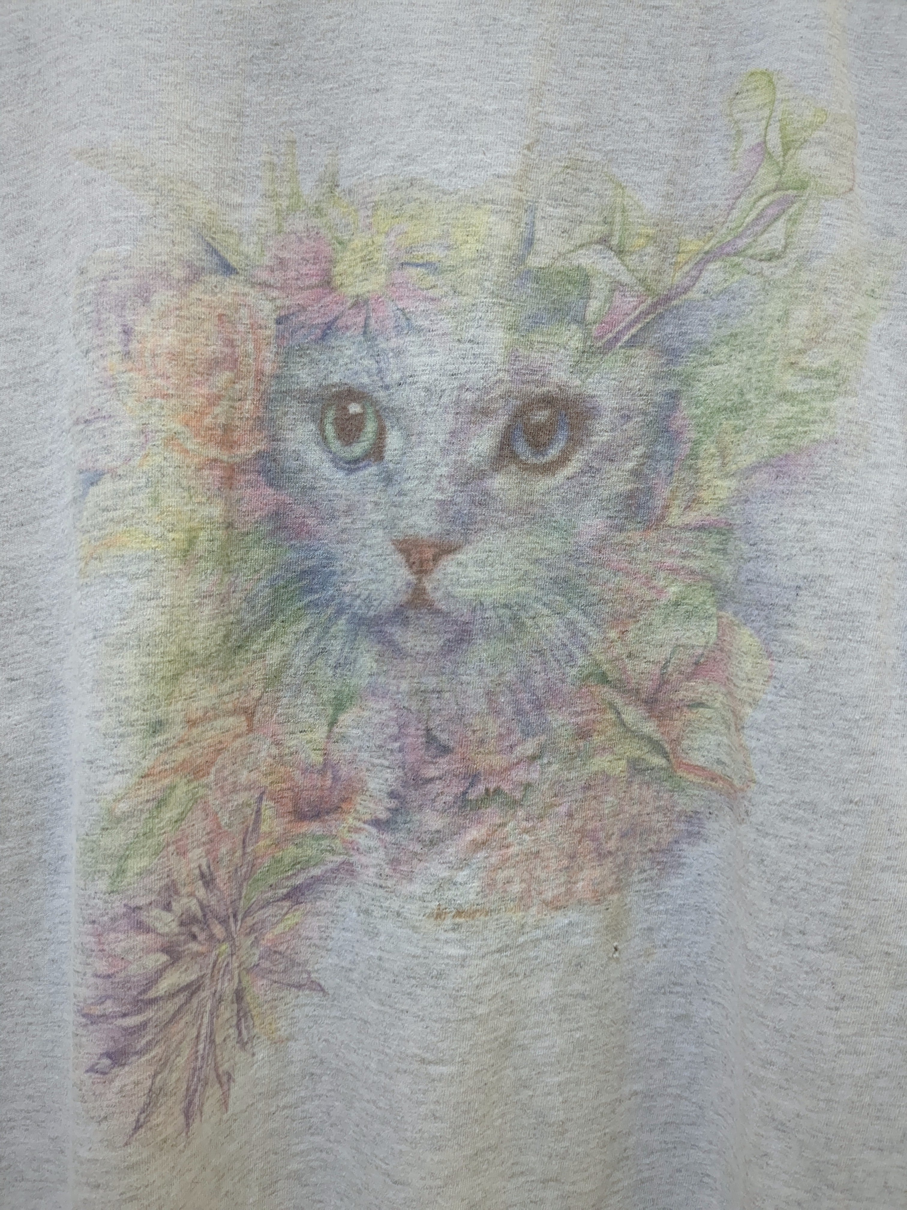 Murina 90s Cat Floral Screen Tee - (L)
