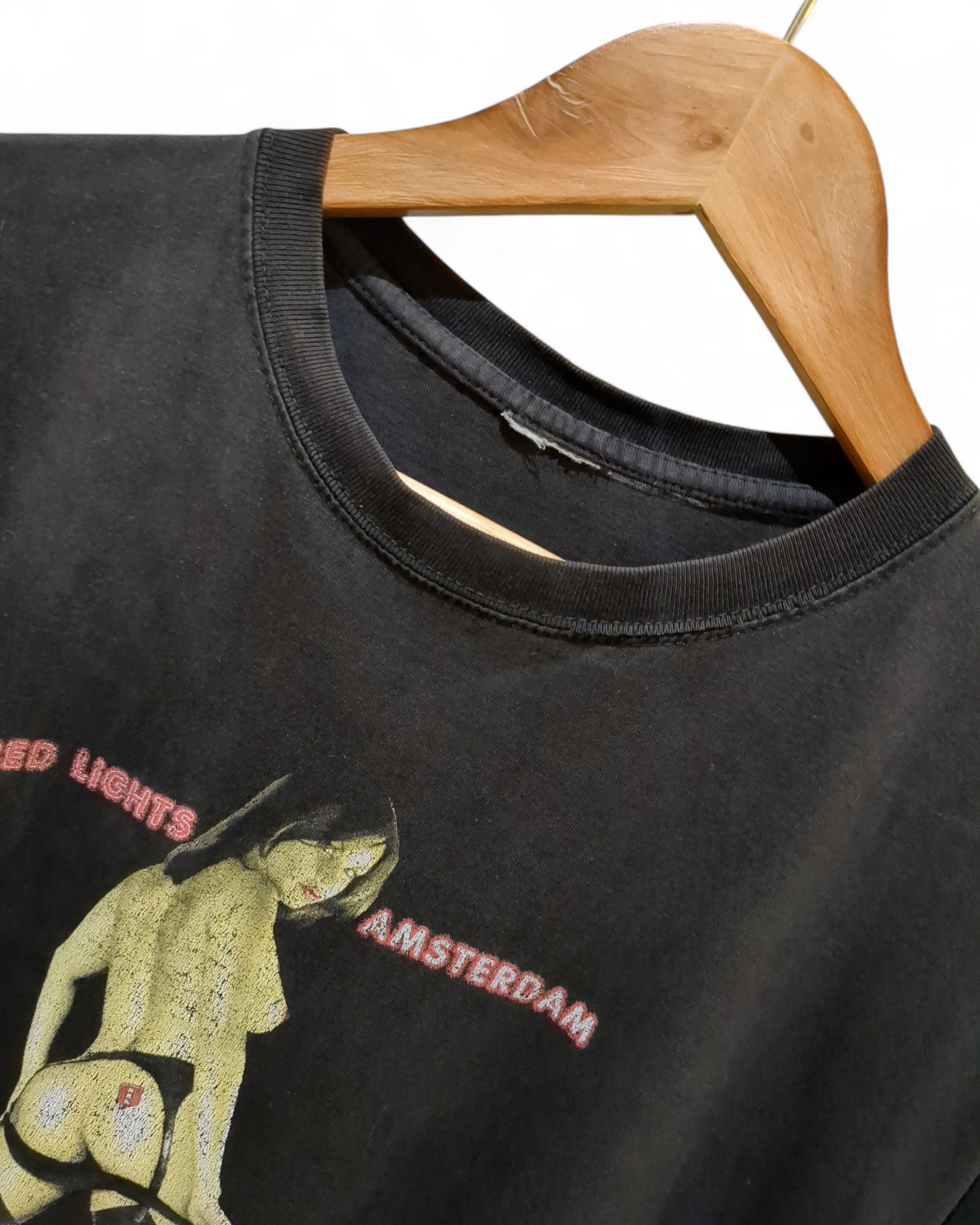 Vintage Red Lights Amsterdam Tee - (M)