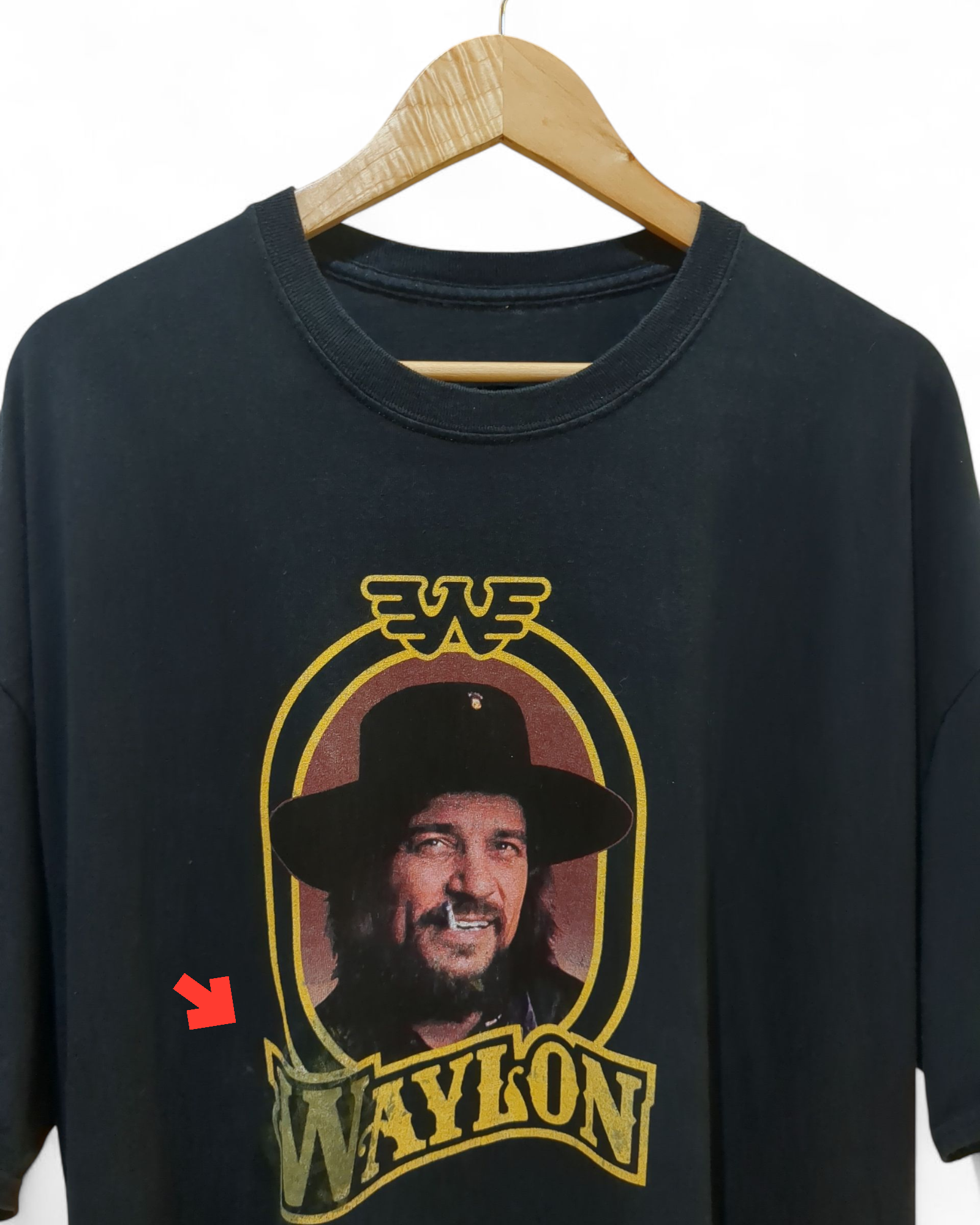 Vintage 90s Waylon Jennings Tee - (XL)