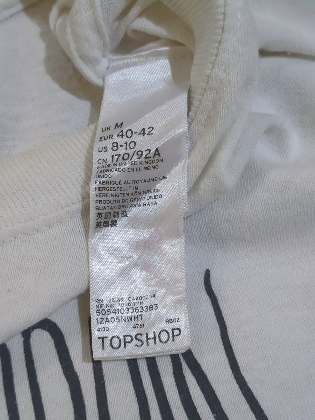 Topshop 2017 Kurt Cobain Long Sleeve Tee - (M)