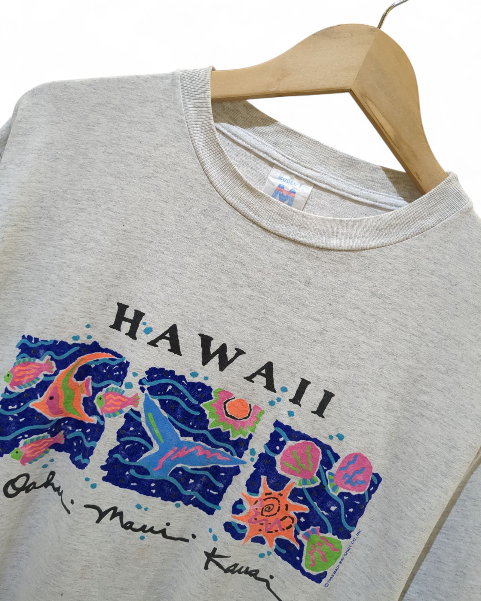 Model-T 1993 Maui Bay Hawaii Single Stitch Tee - (M)
